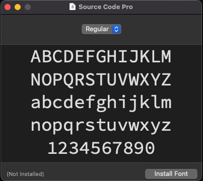 Install Font MacOS